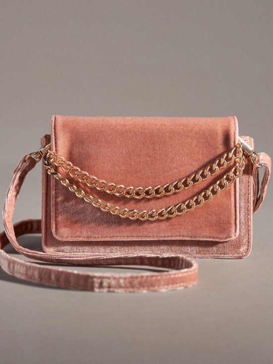 Anthropologie Handbags - Anthropologie Velvet Crossbody Wallet